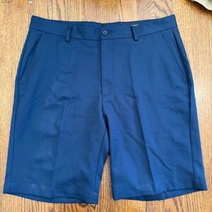 Greg Norman Navy Blue Flat Front Men's Shorts Size 35